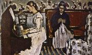Paul Cezanne playing painting